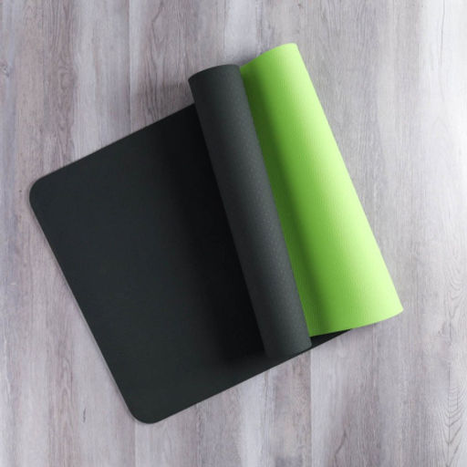 Коврик для йоги и фитнеса спортивный гимнастический двухслойный TPE 6мм. 183х61х0,6 цвет: светло-зелёный / YM2-TPE-6G /уп 12/ - Галеонтрейд фото 3