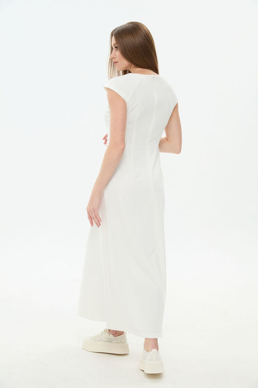 Платье NIKVA н1034-1 молоко  фото 3