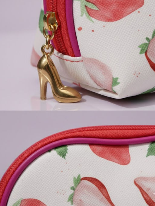 Sunflower Набор косметичек с принтом Клубнички 01 TY, 3 шт., розовый фото 8