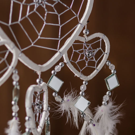 Ловец снов «Пять белых сердец», 0.7×16×45 см