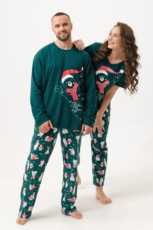 Пижама мужская Привет, зима! - Оптима фото 5