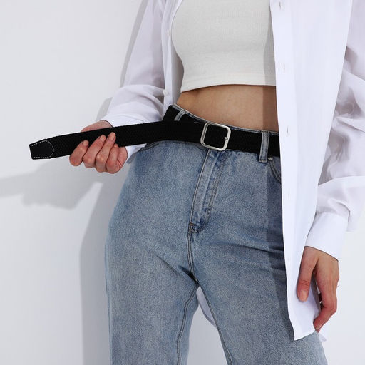 Ремень женский, ширина 3,3 см, пряжка металл, цвет чёрный - Simaland фото 4