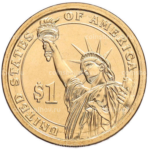 Монета 1 доллар 2013 года (D) США 26-й президент США Теодор Рузвельт