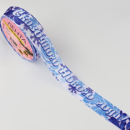 Лента атласная новогодняя «Морозко», 25 мм, 23±1 м