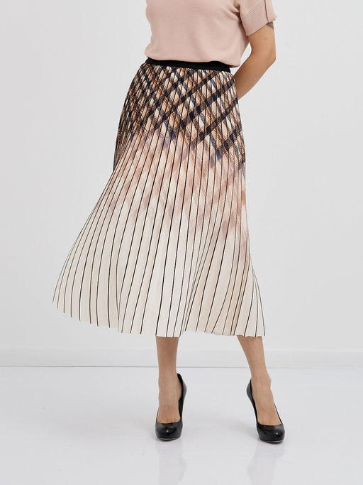 юбка плиссе с принтом в косую клетку - Glenfield фото 6