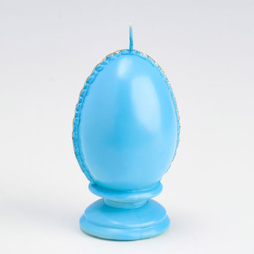 Свеча фигурная малая Пасхальное яйцо с храмом, 5,5х9 см, 95 гр МИКС - Simaland фото 3