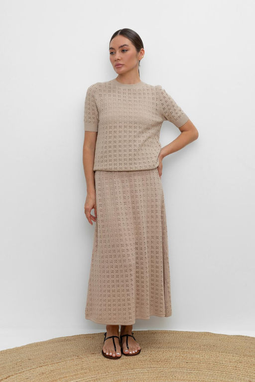 VERY NEAT _ ЕВ 734/бежевый юбка жен