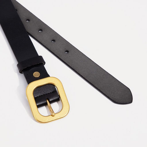 Ремень женский, ширина 3 см, винт, пряжка метал, цвет чёрный - Simaland фото 2