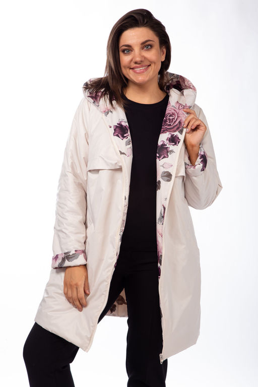 Куртка Diamant 1914-Р беж-какао фото 67