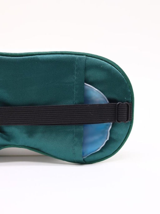 Маска для сна гелевая "Silk dreams", green