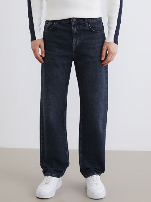 Baggy Fit Erkek Jean Pantolon