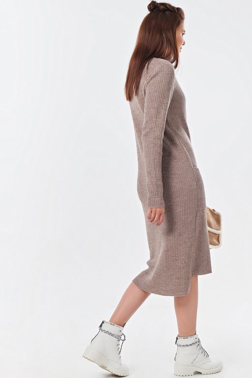 Платье теплое миди с высоким горлом - Fly фото 11