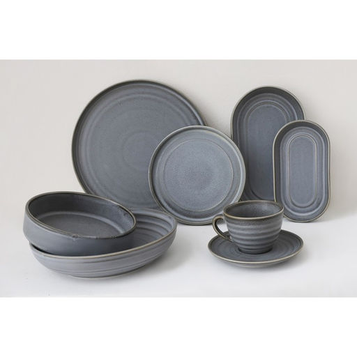 Тарелка Magistro Urban, d=22 см, фарфор, серая  фото 9