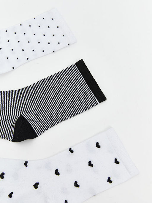 Desenli Kad?n Soket ?orap 3l?