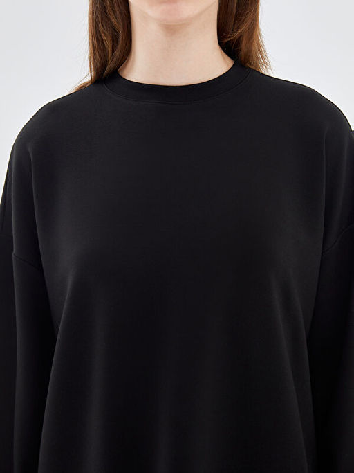 Bisiklet Yaka Kad?n Sweatshirt Tunik