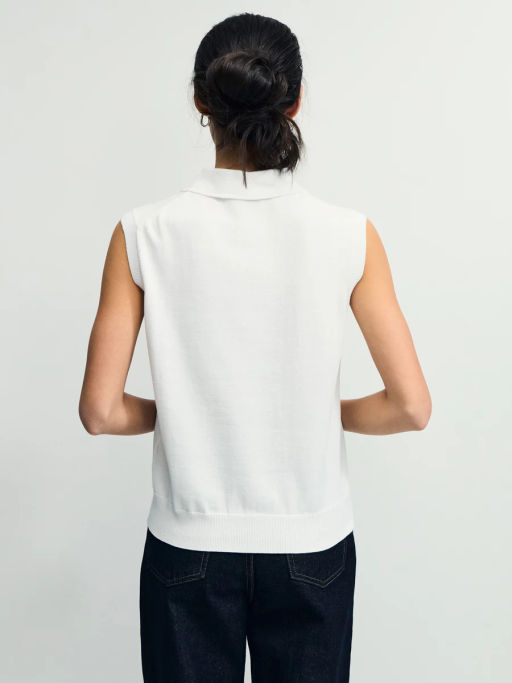 Поло без рукавов из хлопка ZR2604013302-1 / Zarina