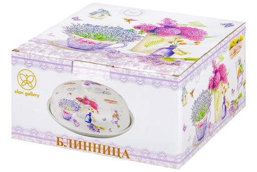 Блинница 23*23*9,5 см Лаванда NEW BONE CHINA - Elan gallery фото 13