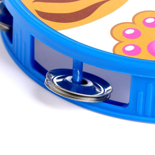 Музыкальная игрушка бубен большой «Весело поём», 16.5 см, МИКС