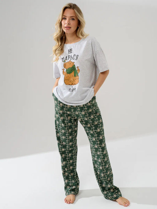 Пижама хлопковая Капибара - Оптима фото 10