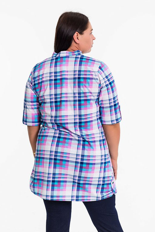 Рубашка М320117ж Клетка - Елена фото 7