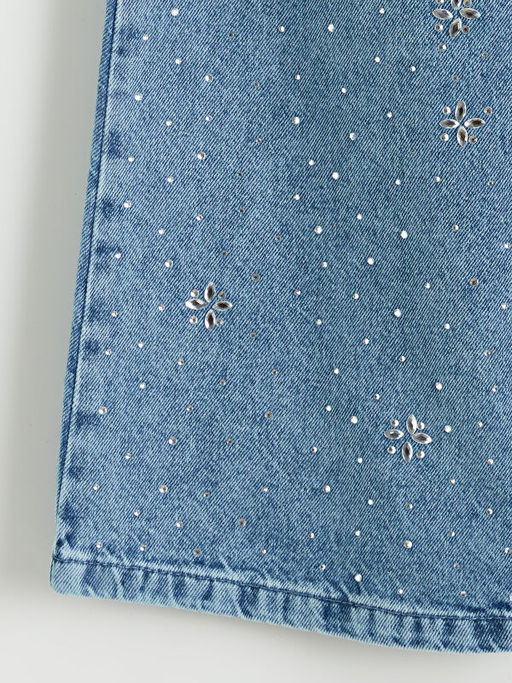 Wideleg Ta?l? K?z ?ocuk Jean Pantolon