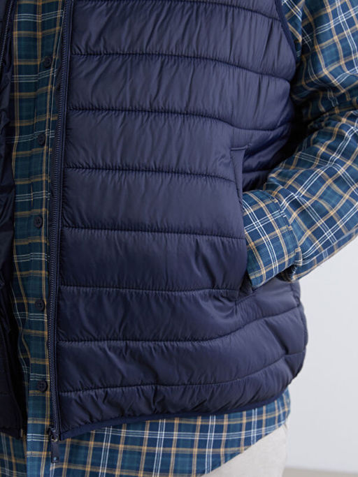 B?y?k Beden Standart Kal?p Dik Yaka Erkek ?i?me Yelek