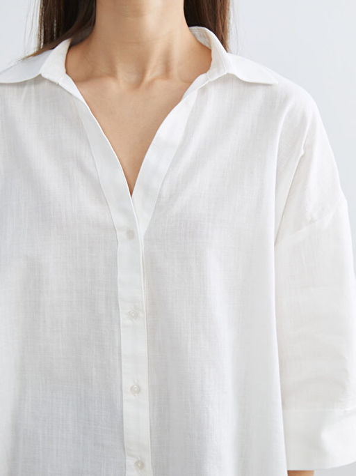 Oversize Poplin Kad?n G?mlek