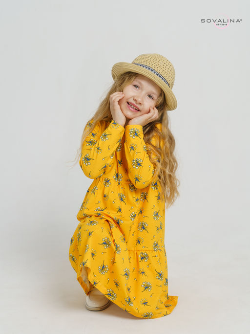 Платье Тиана одуванчики на желтом - Sovalina фото 3