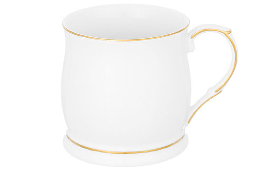 Кружка 350 мл 11,5*8,5*8,5 см Белая с золотом NEW BONE CHINA - Elan gallery фото 5
