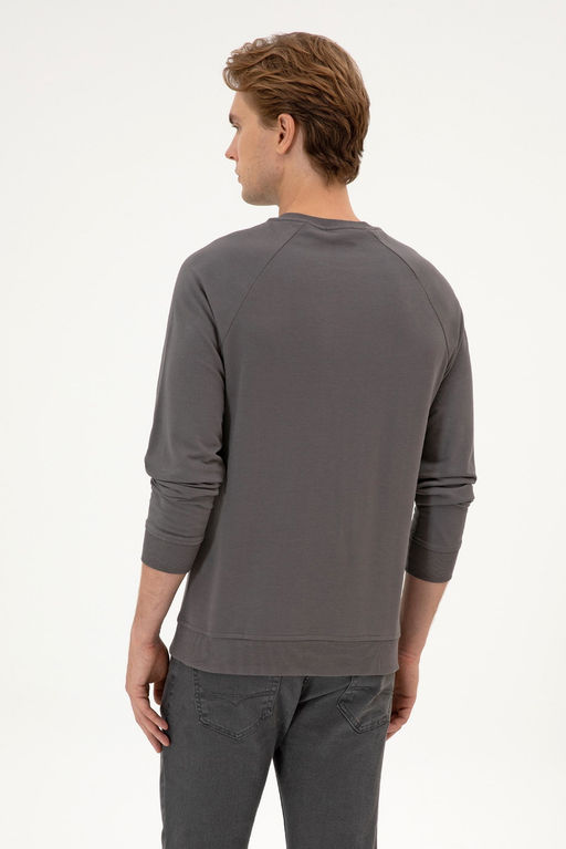 Erkek Gri Basic Sweatshirt Sepette S_rpriz _ndirim - U.s. polo assn фото 5