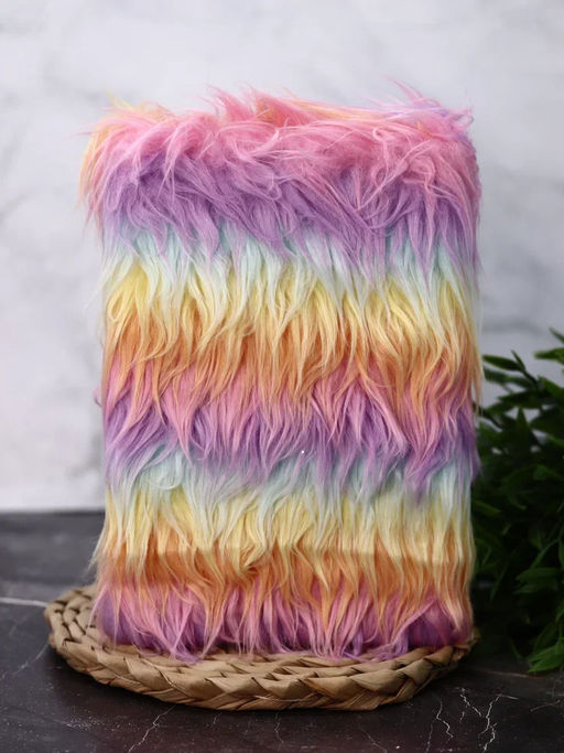 Блокнот плюшевый Rainbow lama, 21,5х14,5 см, плотность 80 гр.