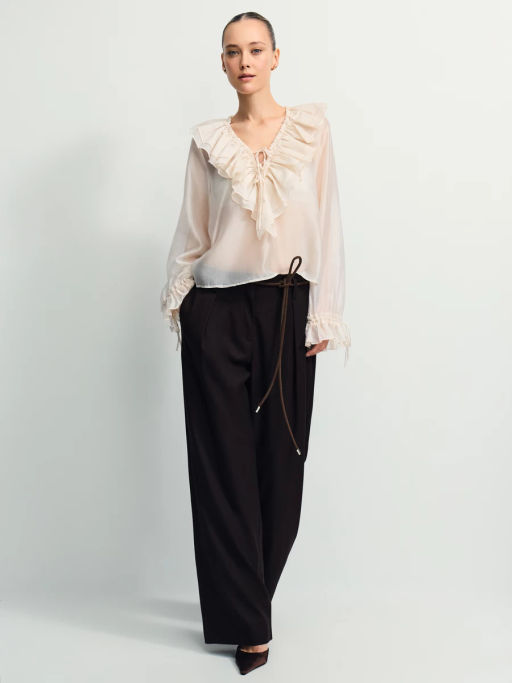 Блуза из шифона с воланами / Zarina