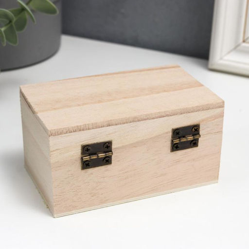 Цена за 12 шт. Шкатулка для росписи дерево «Прямоугольная», для творчества, декора, 5.5×10×6 см