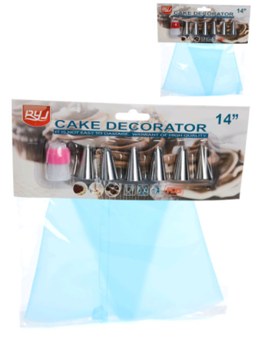 Кондитерский мешок с насадками 7 предметов / JY- 7 пр /уп 60/240/ - Галеонтрейд фото 6