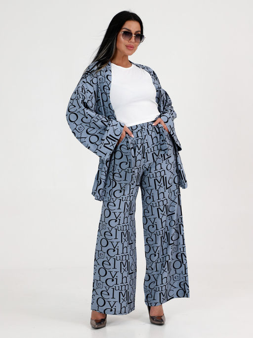 ЖК-Рика ЖЕНСКИЙ КОСТЮМ (Серый) - А-дина фото 5