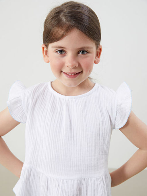 M?slin K?z ?ocuk Bluz ve Pantolon 2li