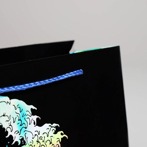 Цена за 2 шт. Пакет подарочный голографический, упаковка, The sea, 23 х 18 х 10 см