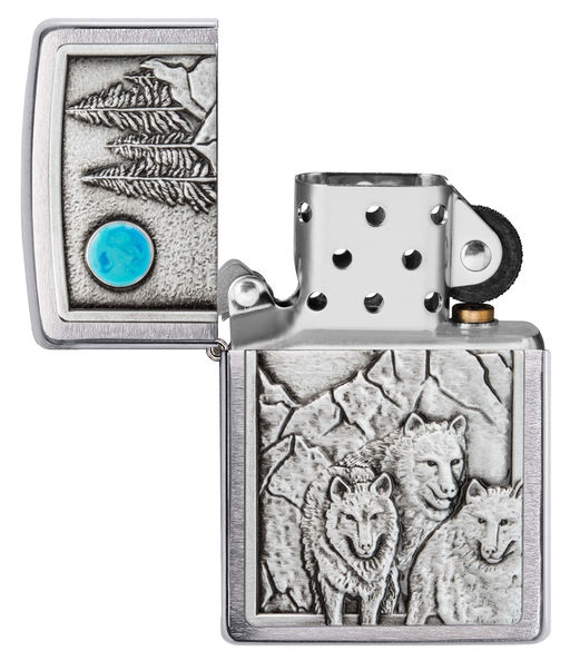 Зажигалка ZIPPO Волки | Wolf Design 49295  фото 4
