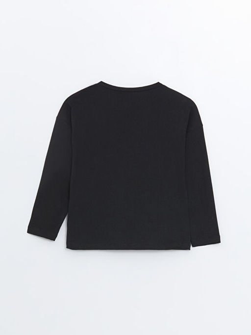 Bisiklet Yaka K?z ?ocuk Ti??rt - Waikiki фото 2