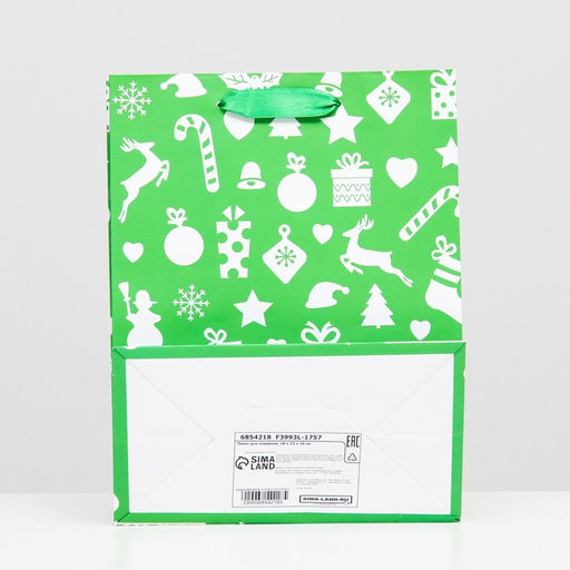 Пакет ламинированный Новогодняя палитра 18 х 23 х 10 - Simaland фото 2