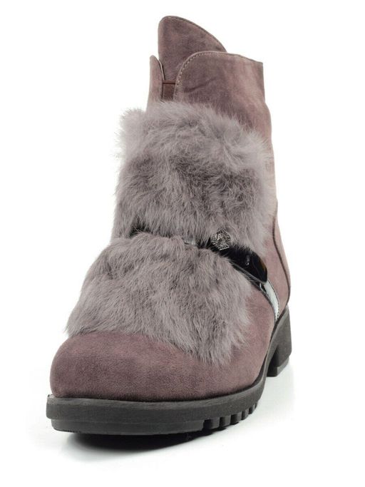 04-907E-7Y7 8J45M Ботинки зимние женские (натуральная замша, натуральный мех) - Фабричный китай фото 6