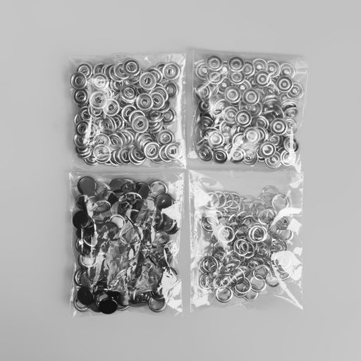 Цена за 100 шт. Кнопка рубашечная, закрытая, d = 9,5 мм, цвет чёрный - Simaland фото 5