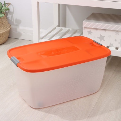 Бокс универсальный, 46 л, 60×40×29 см, на колёсиках, МИКС