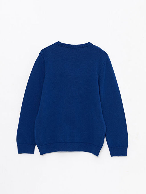 Bisiklet Yaka Snoopy Bask?l? Y?lba?? Temal? Uzun Kollu Erkek ?ocuk Triko Kazak - Waikiki фото 2