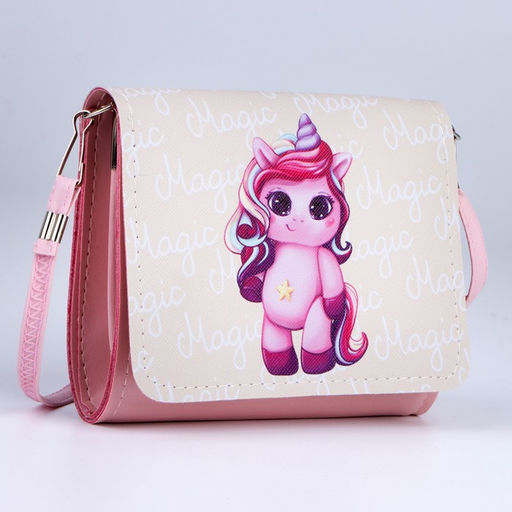 Сумка детская Единорог, на клапане, розовая - NAZAMOK KIDS фото 4
