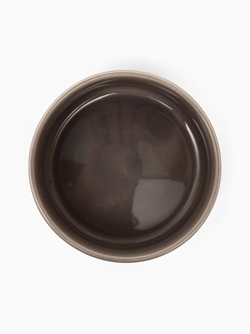 Миска керамическая Кругляшки 200 мл - 10.5 10.54 см, серо-коричневая - Пижон фото 3