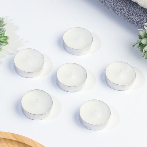 Цена за 2 шт. Набор свечей ароматических чайных «Жасмин», в подарочной коробке, 6 шт.