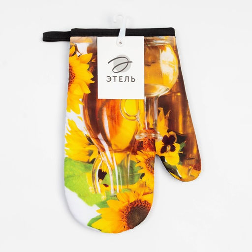 Варежка Этель Подсолнухи 26*16 см, 100% п/э  фото 4