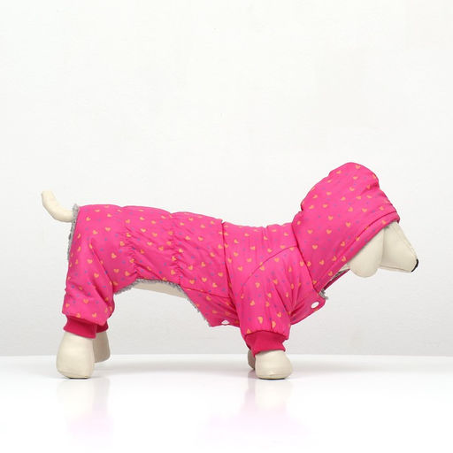 Комбинезон нежный путь на меховом подкладе, размер L (ДС 35, ОШ 35, ОГ 45 см), розовый - Simaland фото 4