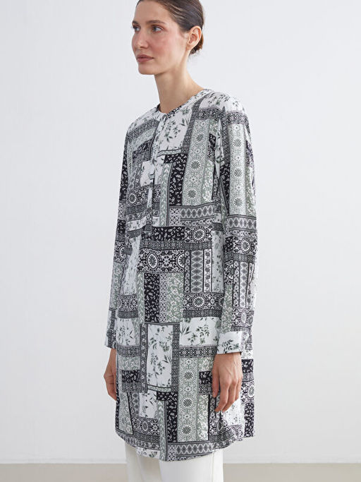 Hakim Yaka Desenli Kad?n Tunik